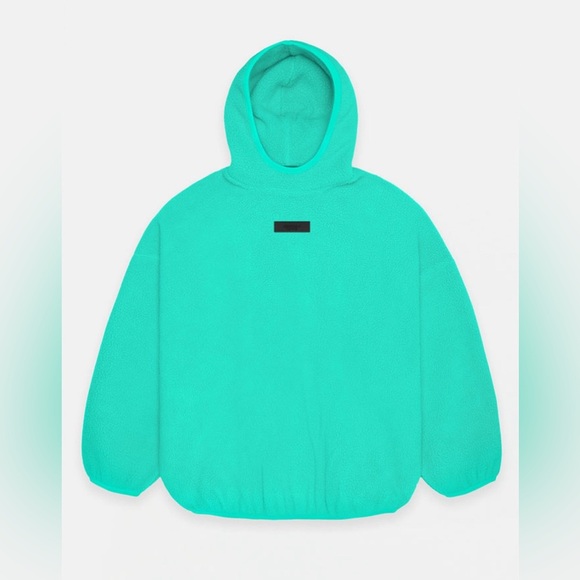 Essentials Fear of God Essentials Mint Leaf Polar Fleece Hoodie/Pullover | NEW🔥 - Picture 6 of 15